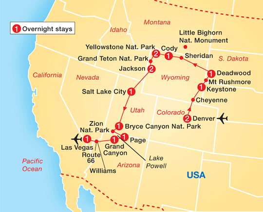 Global Coach Tours - Cosmos Tours - USA - National Parks & Canyon ...