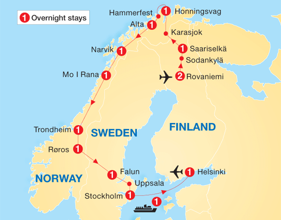 Northern Highlights & the Arctic Circle